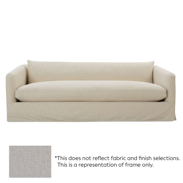 Florence Slipered Sofa In Platinum 96 Couch By Rowe Furniture Sectional Sofas
