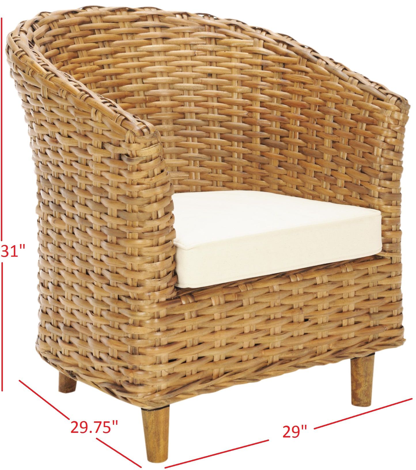 Omni Rattan Barrel Chair