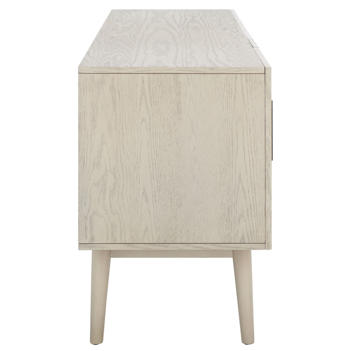 Doderick Mid-Century Media Stand in White Wash by Safavieh
