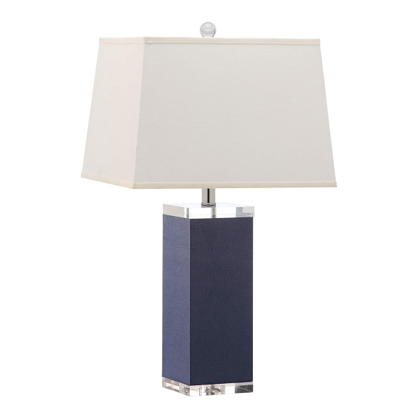 LITS4143A Deco 27-Inch H Leather Table Lamp