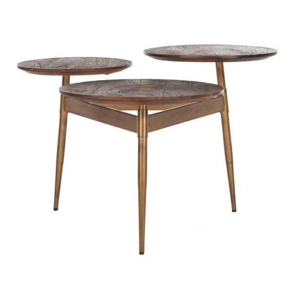 ACC3702A Ian 3 Circle Accent Table