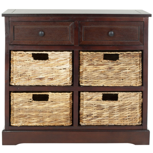 AMH5702D Herman Storage Unit with Wicker Baskets