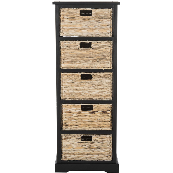 AMH5739A Vedette 5 Wicker Basket Storage Tower