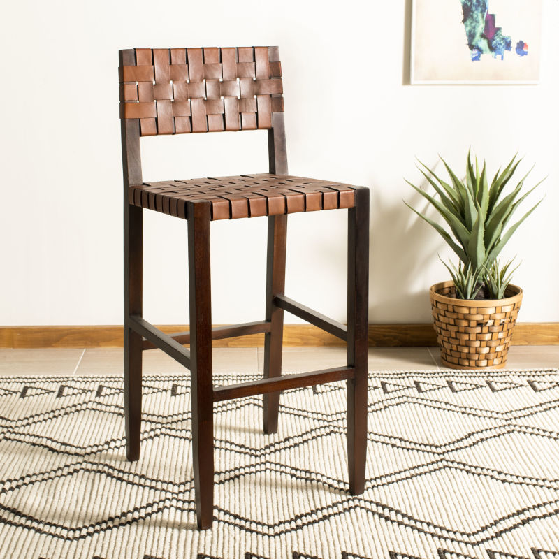 BST1002A Paxton Woven Leather Barstool