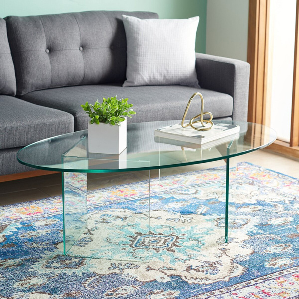 COF7302A-2BX Carsten Tempered Glass Coffee Table