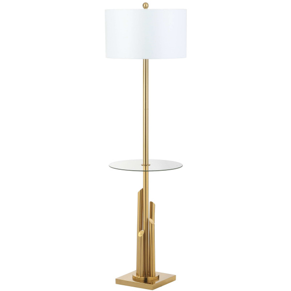 FLL4009A Ambrosio 61-Inch H Floor Lamp Side Table