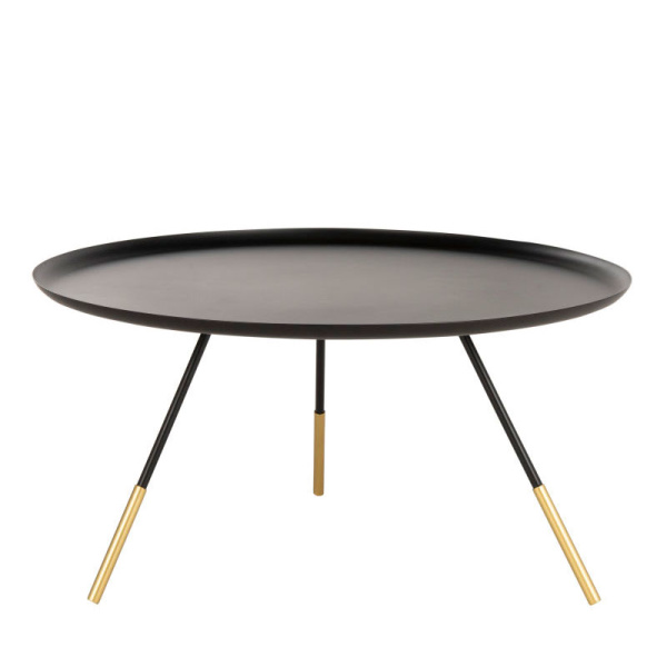 FOX4525A Orson Coffee Table with Metal Gold Cap