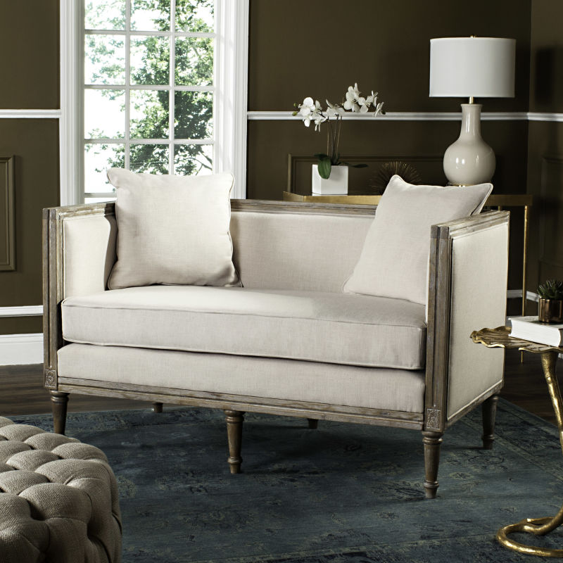 FOX6237A Leandra Rustic French Country Settee
