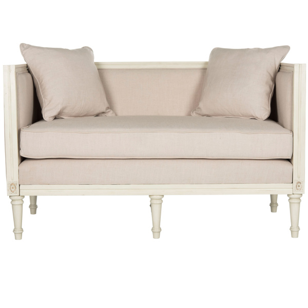 FOX6237D Leandra Rustic French Country Settee