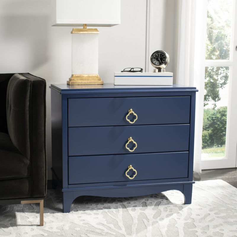 FOX6306D Hannon 3 Drawer Contemporary Nightstand