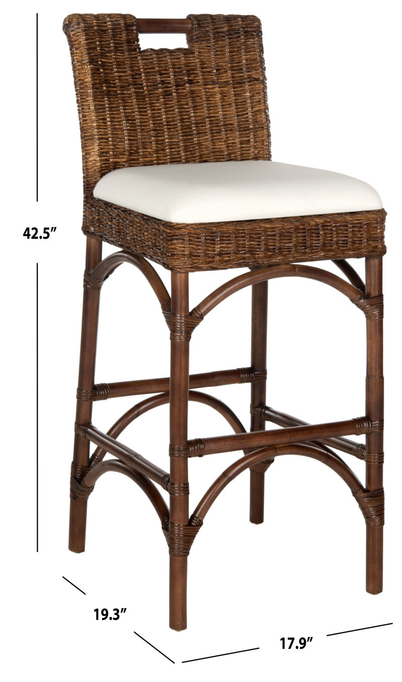Fremont Bar Stool in Brown by Safavieh