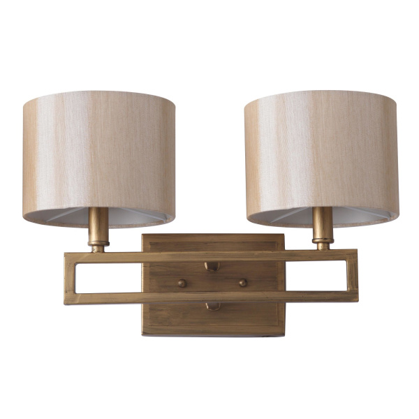 LIT4197A Catena 9.25-Inch H Antique Gold Double Light Sconce