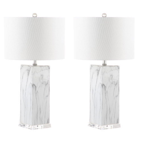 LIT4500A-SET2 Olympia Marble Table Lamp