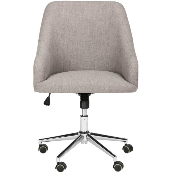 OCH4501A Adrienne Linen Chrome Leg Swivel Office Chair