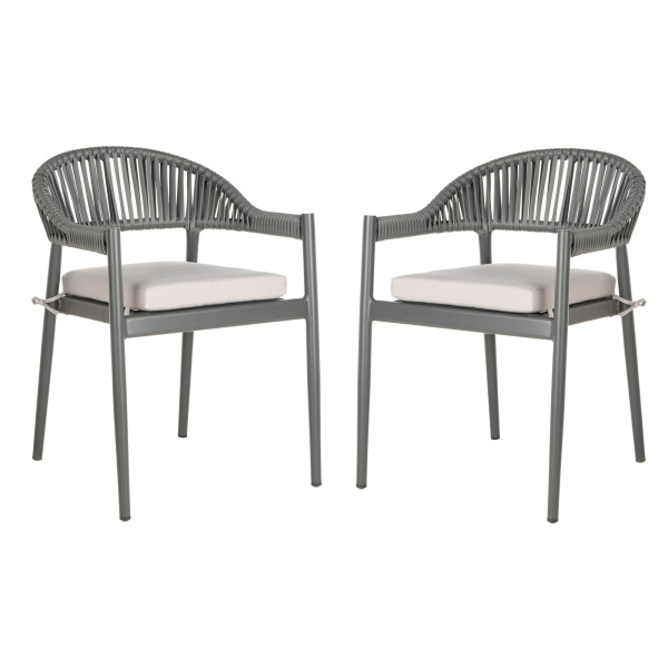 PAT4023A-SET2 Greer Stackable Rope Chair (Set of 2)