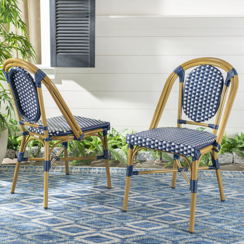 PAT4036A-SET2 Lenda French Stackable Bistro Chair (Set of 2)