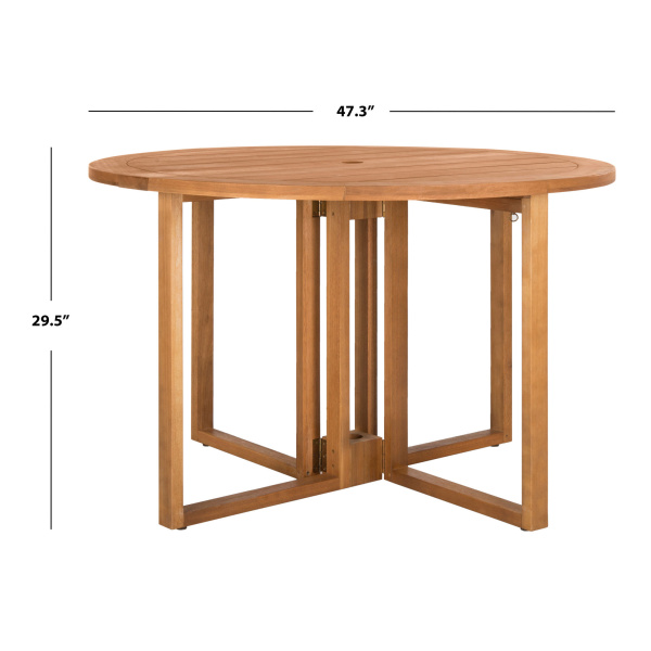 Pat7036a Wales Round 47.24 Inch Dia Dining Table Natural 1