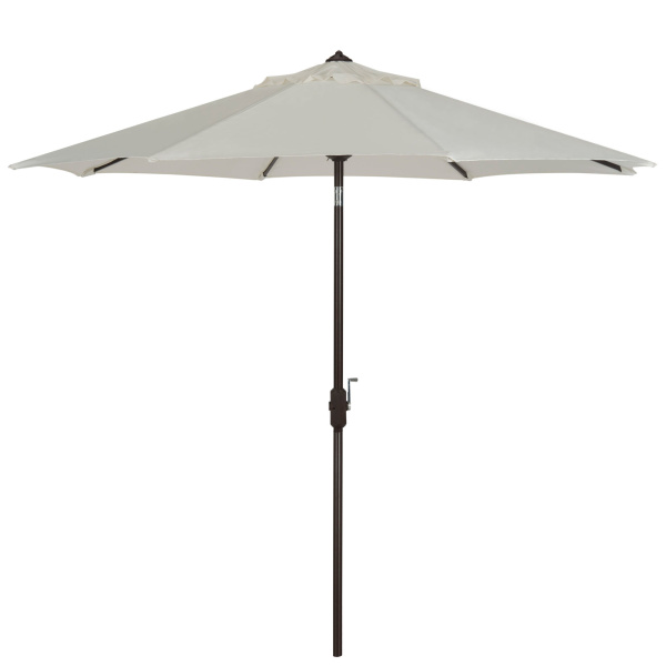 PAT8001B UV Resistant Ortega 9 Ft Auto Tilt Crank Umbrella Natural