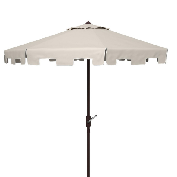 PAT8100C Zimmerman 11ft Rnd Market Umbrella Beige/White