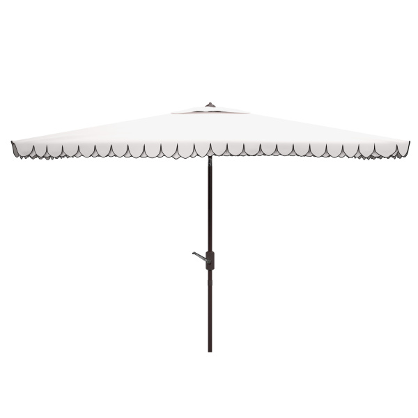 PAT8306E Elegant Valance 6.5 x 10 ft Rect Umbrella White/Black