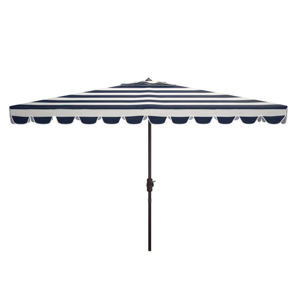 PAT8311C Vienna 6.5 x 10 ft Rect Crank Umbrella Navy/White