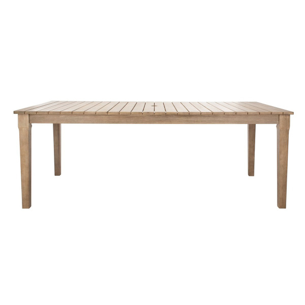Safavieh Cpt1017a Dominica Wooden Outdoor Dining Table Natural 10