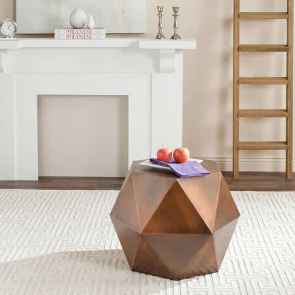 FOX3224A Astrid Faceted Side Table