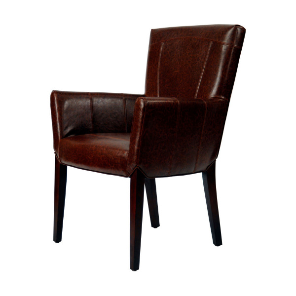 HUD8201A Ken Leather Arm Chair