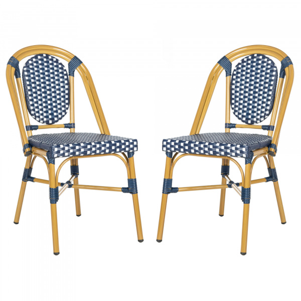 PAT4036A-SET2 Lenda French Stackable Bistro Chair (Set of 2)