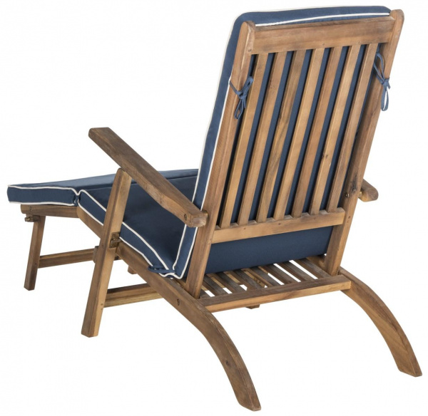 Safavieh Pat7015a Palmdale Lounge Chair Natural Navy 1
