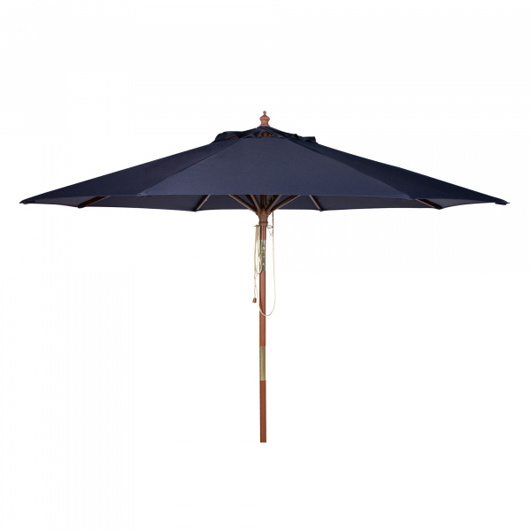 PAT8009C Cannes 9ft Wooden Outdoor Umbrella Navy