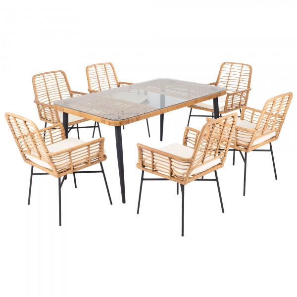 PAT9010A-3BX Beson 7pc Dining Set