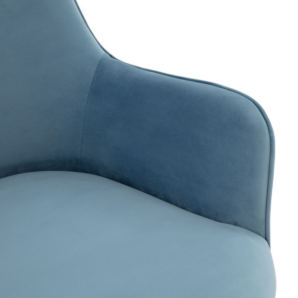 Kierstin Adjustable Swivel Desk Chair in Light Blue by Safavieh