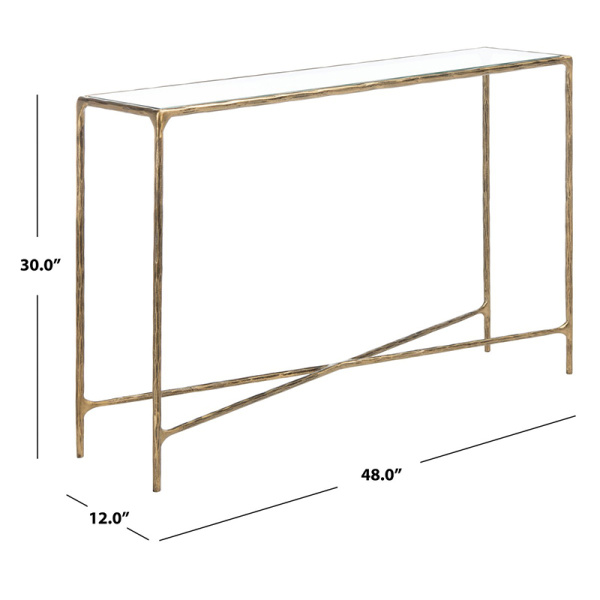 Sfv9502a Jessa Forged Metal Rectangle Console Table 5