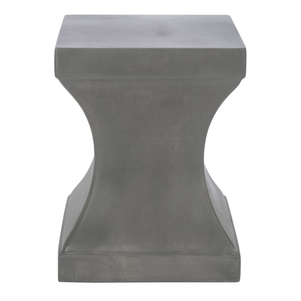VNN1002A Curby Indoor/Outdoor Modern Concrete 17.7-Inch H Accent Table