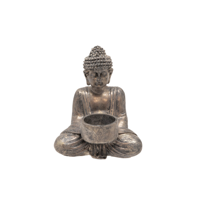 13029-06 Seated Buddha Tealight Candle Holder
