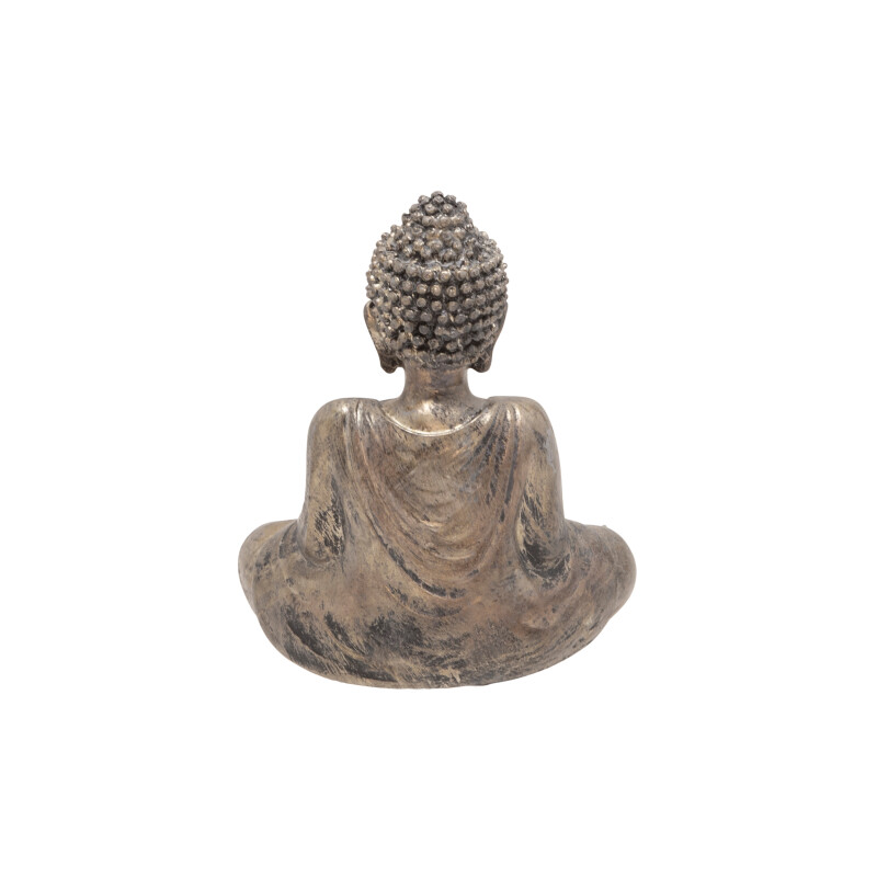 13029 06 Ivory Beige Seated Buddha Tealight Candle Holder 6