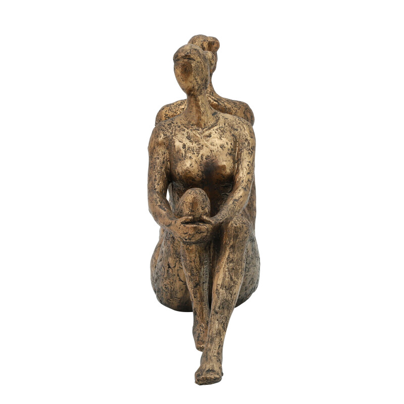 13084 01 Bronze Copper Resin S 2 Bronze Lady Bookends 3