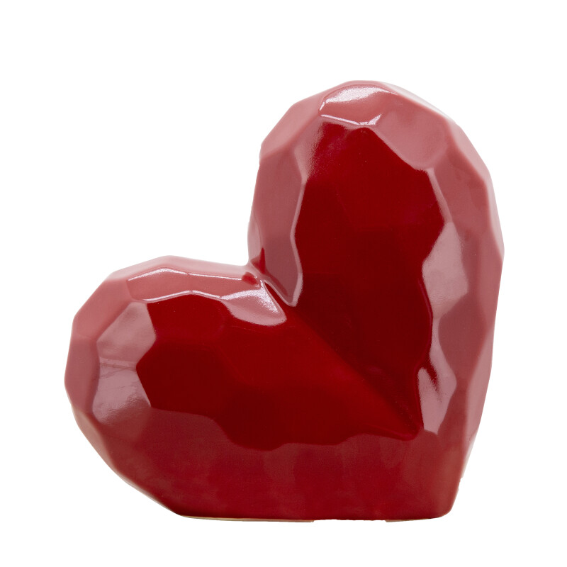 13216-11 8 Inch Red Heart Table Deco 8"
