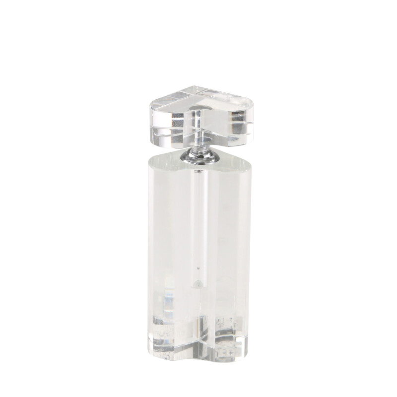 13303-01 Crystal Heart Perfume Bottle 5.75 Inch