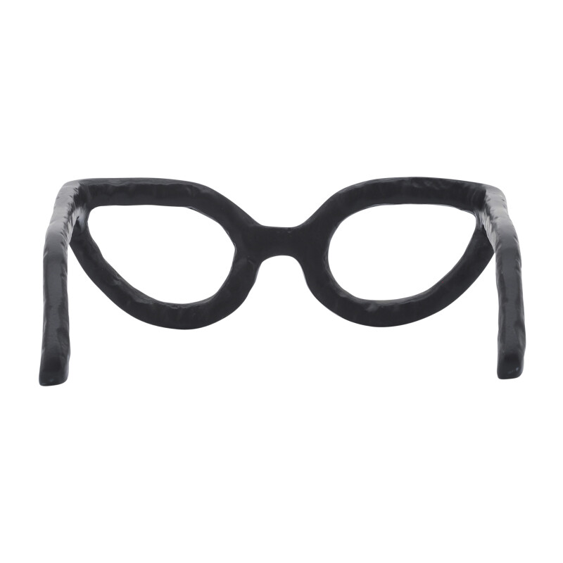 13532 05 Black Aluminum Glasses Sculpture Black 4
