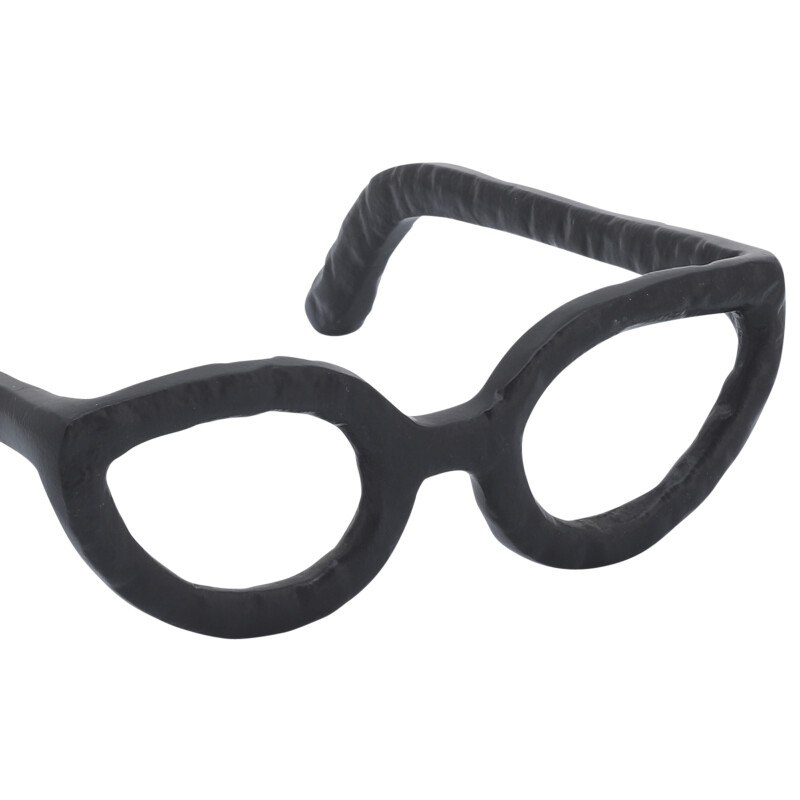 13532 05 Black Aluminum Glasses Sculpture Black 7