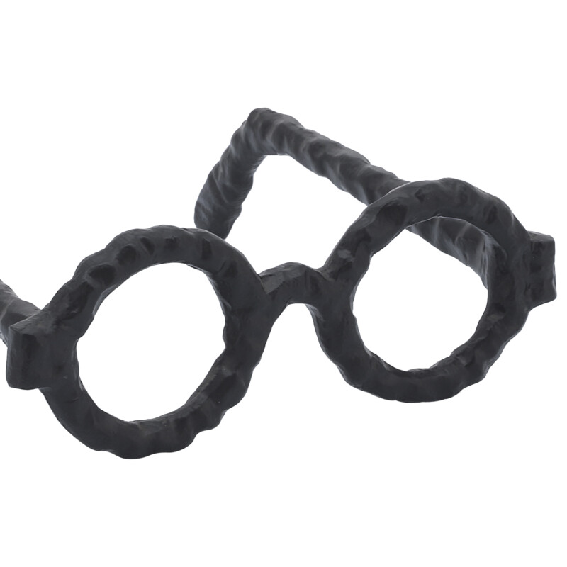 13532 06 Black Aluminum Glasses Sculpture Black 7