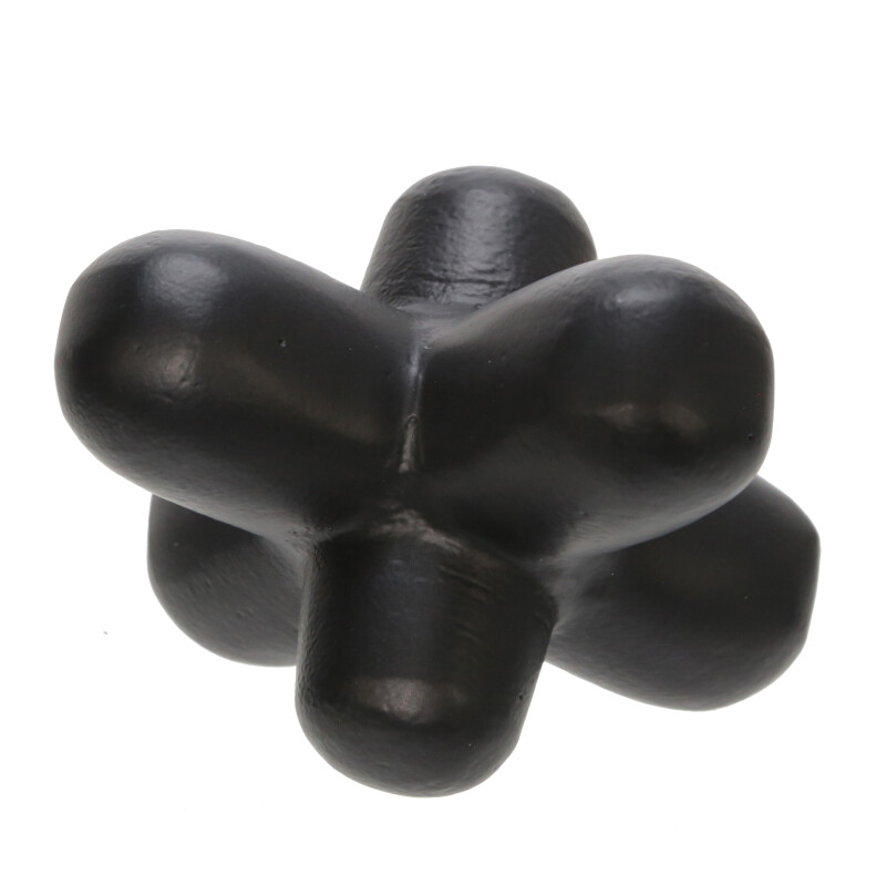 Metal 7 Inch Geometric Orb Black