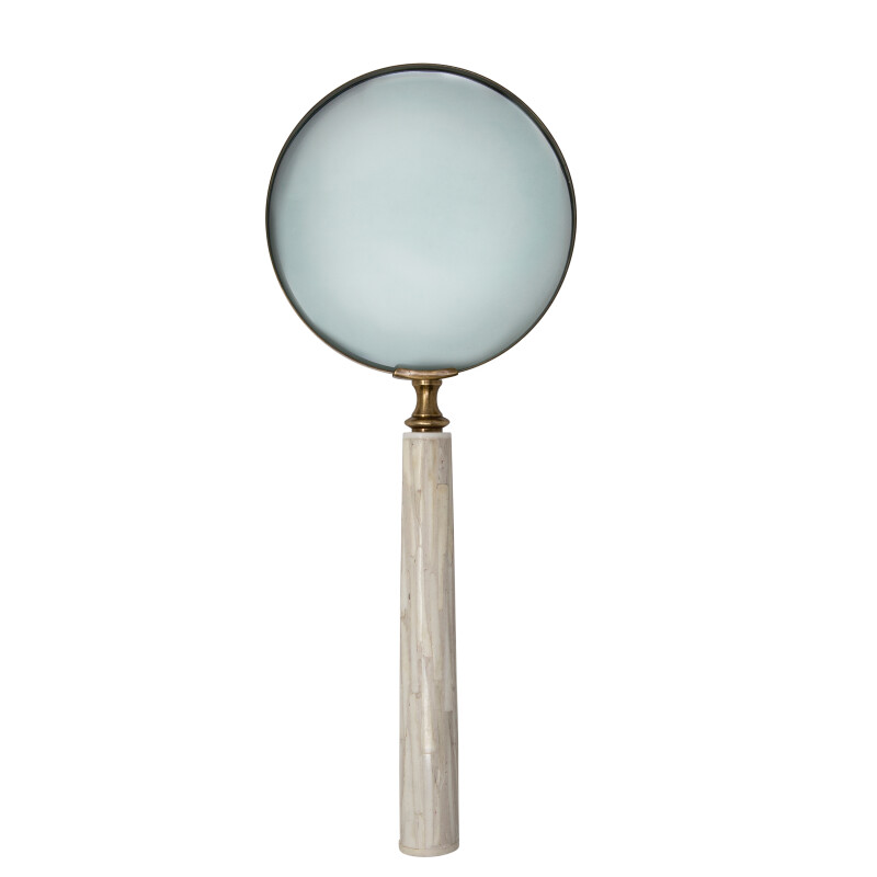 15508 6 Inch Magnifying Glass In Resin Handle Ivory