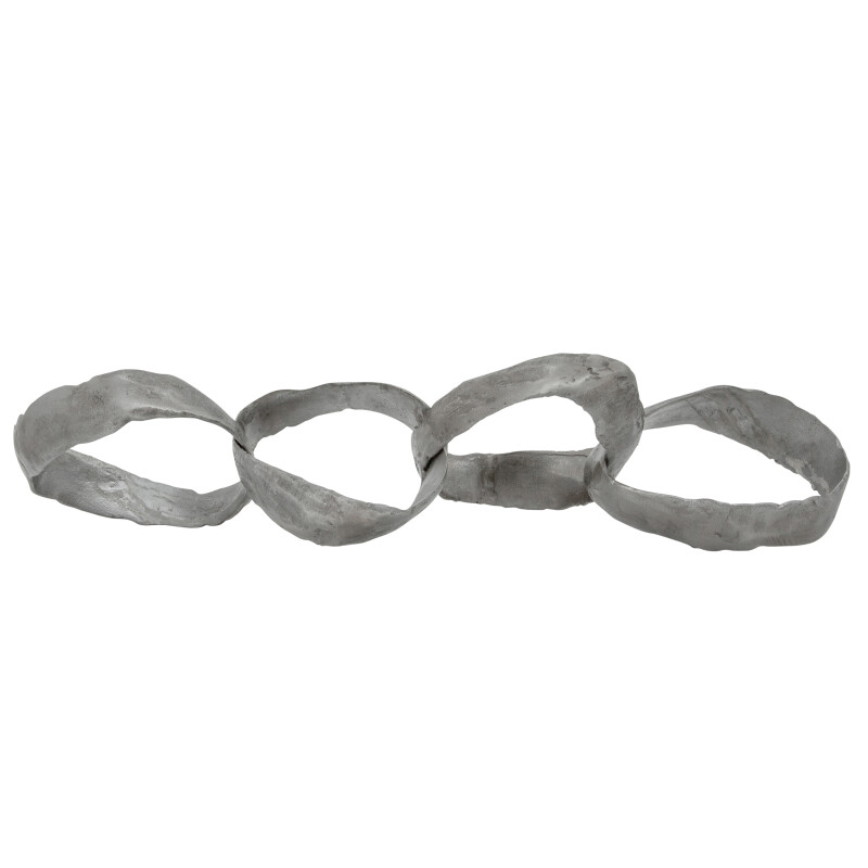 24 Inch Metal Ring Chains Gun Metal