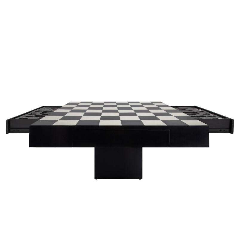 15683 White 32x32 Resin Chess Set Black White 3