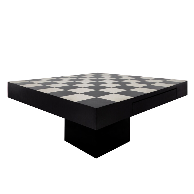 15683 White 32x32 Resin Chess Set Black White 4
