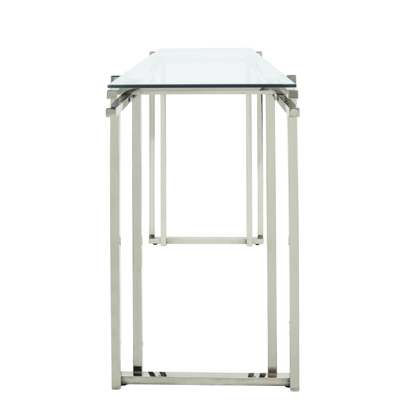 15725 03 Silver Stainless Steel Console Table Silver 3