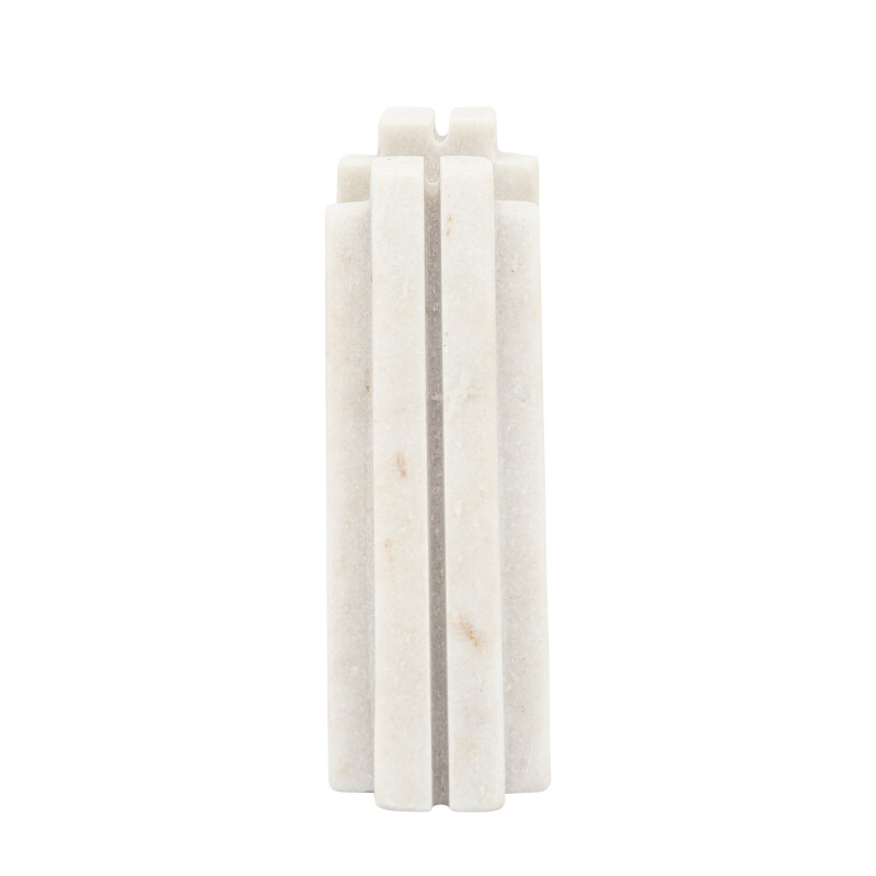 15977 02 White Marble 7 Inch Tapered Bookends White Set Of Two 3